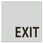 "Exit" Egress Sign - CA Compliant