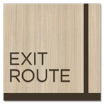 "Exit Route" Egress Sign - CA Compliant