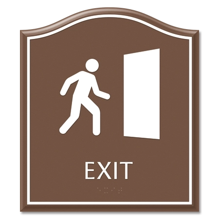 Exit Sign w/ Symbol