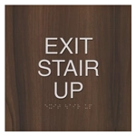 "Exit Stair Up" Egress Sign - CA Compliant