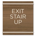 "Exit Stair Up" Egress Sign - CA Compliant