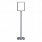 Freestanding Metal Floor Sign Holder - Includes Base, Post, & Frame