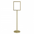 Freestanding Metal Floor Sign Holder - Includes Base, Post, & Frame