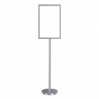 Freestanding Metal Floor Sign Holder - Includes Base, Post, & Frame