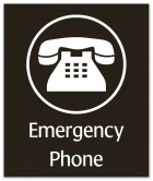 Illinois Emergency Phone Sign