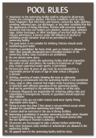 Illinois Pool Rules Sign