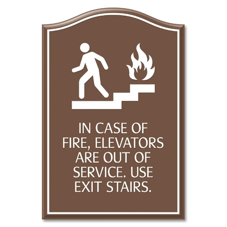 In Case of Fire, Elevators Are Out of Service... w/No Braille