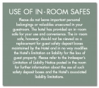 In-Room Safes Decal - 10 Pack