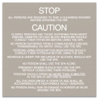 Jefferson County, Alabama Spa Rules Sign