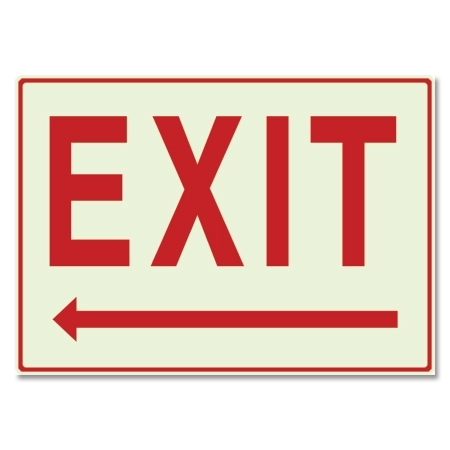 LaserGlow "Exit" Directional Sign - Left Arrow