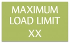 Maximum Load Pool Rules Sign