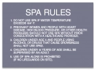 Montgomery County, Alabama Spa Rules Sign