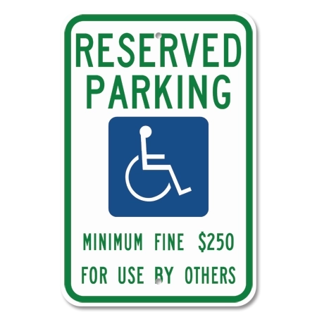 Nevada - Reserved Parking w/ISA Symbol