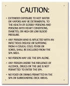 Nevada Spa Rules Sign