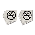 No Smoking - Symbol Only - 8 PackAcrylic