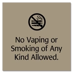 No Vaping or Smoking of Any Kind w/Symbol