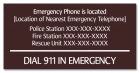 Ohio Emergency Phone Sign