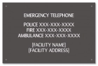 Ontario Canada Emergency Phone Sign