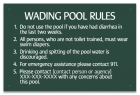 Oregon Wading Pool Rules Sign