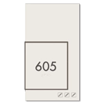 Room Number Sign w/Symbols