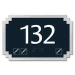 Room Number Sign w/Symbols