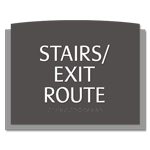 Stairs/Exit Route Egress Sign