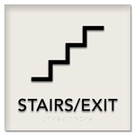 Stairs / Exit Sign w/Symbol