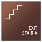 Stairway Exit Sign - DC Compliant