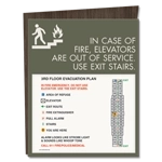 Standard Elevator Evacuation Plans - CA Compliant
