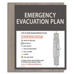 Standard Entrance Evacuation Plans - CA Compliant
