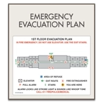 Standard Entrance Evacuation Plans - CA Compliant