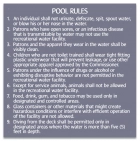State Pool Sign - Pool Rules - West Virginia Compliant