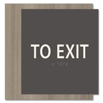 "To Exit" Egress Sign - CA Compliant
