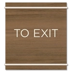 "To Exit" Egress Sign - CA Compliant