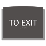 To Exit Egress Sign