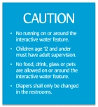 Utah Interactive Water Feature Caution Sign