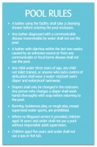 Utah Pool Rules Sign