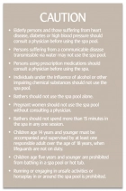 Utah Spa Rules Caution Sign