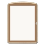 Vertical Message / Evac Holder for 11" x 8.5" Paper