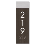 Vertical Room Number Sign