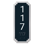 Vertical Room Number Sign