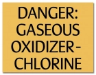 Virginia Danger Gaseous Chlorine Sign