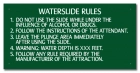 Wisconsin Waterslide Rules Sign
