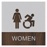 Women Sign w/Female & Dynamic ISA Symbols