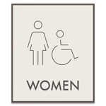 Women Sign w/Female & ISA Symbols