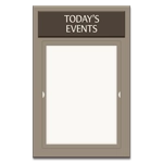 2-Line Informational Sign w/ Insert Window