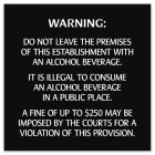 Alcohol Fine Warning - Colorado Compliant