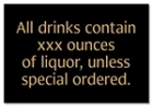 Alcohol Warning Sign - Alabama Compliant