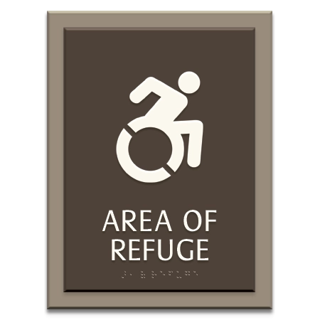 Area of Refuge Sign - Dynamic ISA Symbol