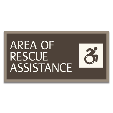 Area of Rescue Assistance Sign - Dynamic ISA Symbol